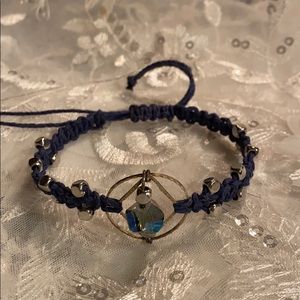 Brand New Blue Macramé Bracelet Handmade